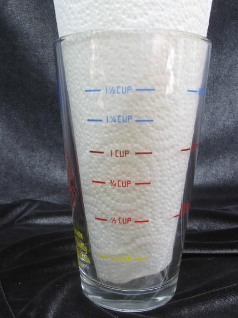 Vintage Libby Advertising Measuring Glass GMP In A Glass Union Made