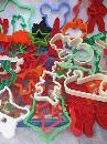 Large Lot Of 58 Vintage To New Christmas, Easter, Halloween Cookie Cutters & More