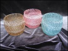 3 Spaghetti String Glamalite Rubber Highball Tumblers
