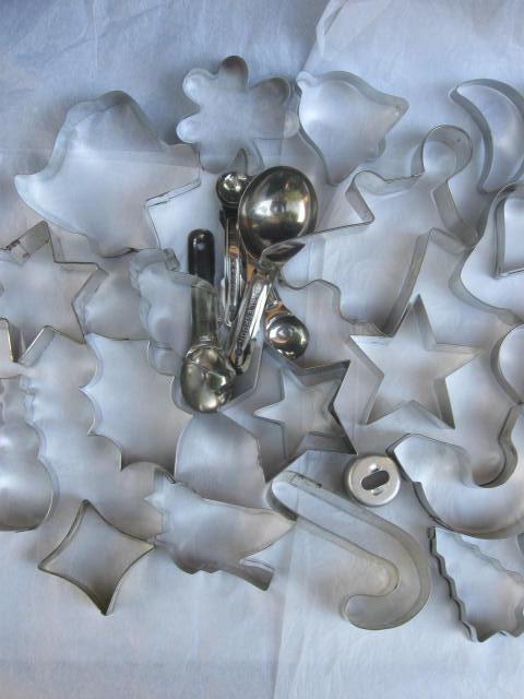 Lot of 39 Aluminum Cookie Cutters Christmas Easter Halloween & More