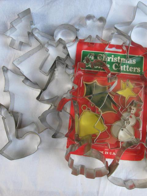 Lot of 37 Aluminum Cookie Cutters Christmas Easter Halloween & More