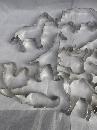 Lot of 16 Aluminum Zoo Animals, Dinosaur & Other Creatures Cookie Cutters