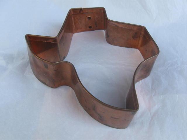 Large Copper State Of Texas Cookie Cutter
