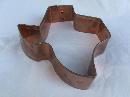 Large Copper State Of Texas Cookie Cutter