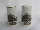 Vintage Christmas Tree Salt & Pepper Shakers