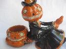 Yankee Candle Pumpkin Witch On Broom Jack O Lantern Tea Light Figurine