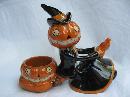 Yankee Candle Pumpkin Witch On Broom Jack O Lantern Tea Light Figurine