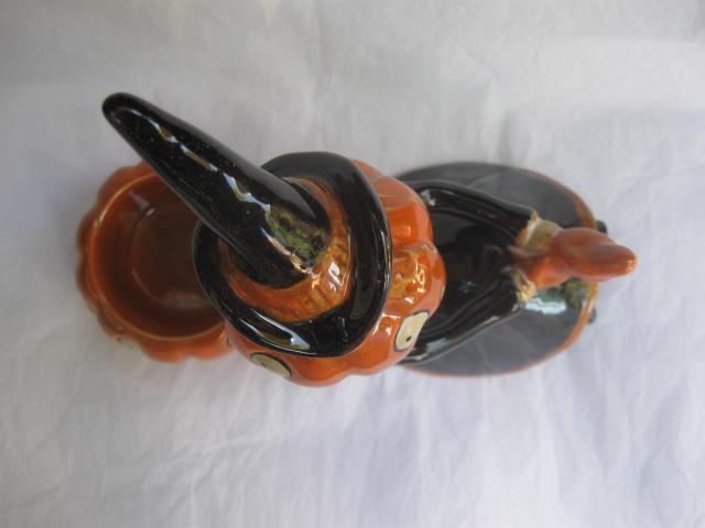 Yankee Candle Pumpkin Witch On Broom Jack O Lantern Tea Light Figurine