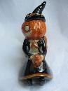 Yankee Candle Pumpkin Witch On Broom Jack O Lantern Tea Light Figurine