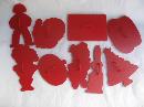 Lot of 9 Vintage Tupperware Cookie Cutters American Flag