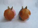 2 Vintage Boy & Girl Baby Sleeping Christmas Angels Wilton Cake Toppers