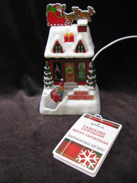 Hallmark 2009 Merry Christmas Caroling Cottage 4th In Caroling Cottages Series Magic Light & Sound Display