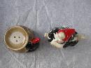 Fitz & Floyd Halloween Witch & Black Cat Cauldron Salt & Pepper Shakers