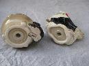 Fitz & Floyd Halloween Witch & Black Cat Cauldron Salt & Pepper Shakers
