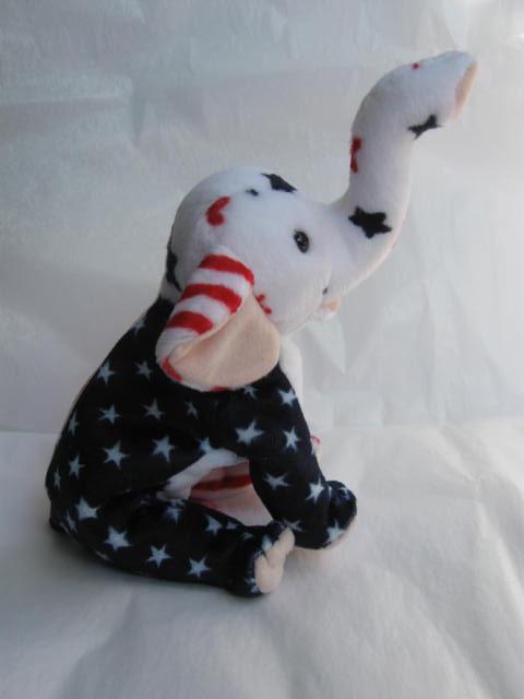 Ty Righty 2000 The Republican Elephant Beanie Baby Retired