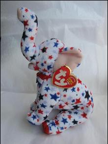 Ty RIGHTY 2004 The Republican Elephant Retired Beanie Baby