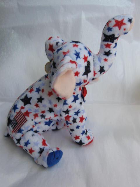 Ty RIGHTY 2004 The Republican Elephant Retired Beanie Baby
