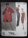 New Vogue 2587 Victor Costa Coat & Evening Dress Sewing Pattern Misses Size 12 14 16