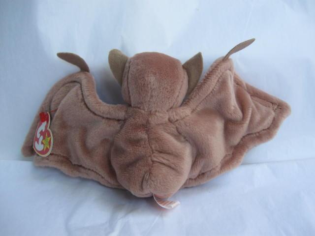 Ty Batty The Bat Version I - Brown Batty Retired Beanie Baby