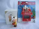 Lot Of 2 Hallmark Peanuts Ornaments Suppertime & Snoopy Countdown To Christmas Ornaments