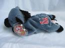 Ty Original Lefty The Democratic Donkey Retired Beanie Baby