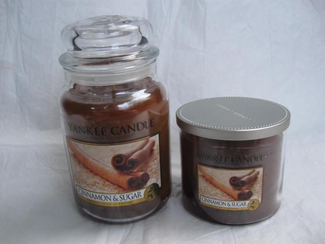 Two (2) New Yankee Candles Cinnamon & Sugar Candles