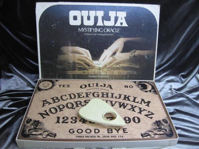 Vintage Halloween William Fuld Talking Board Set Ouija Board Salem Mass.
