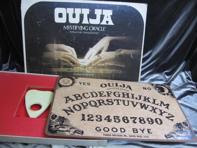 Vintage Halloween William Fuld Talking Board Set Ouija Board Salem Mass.