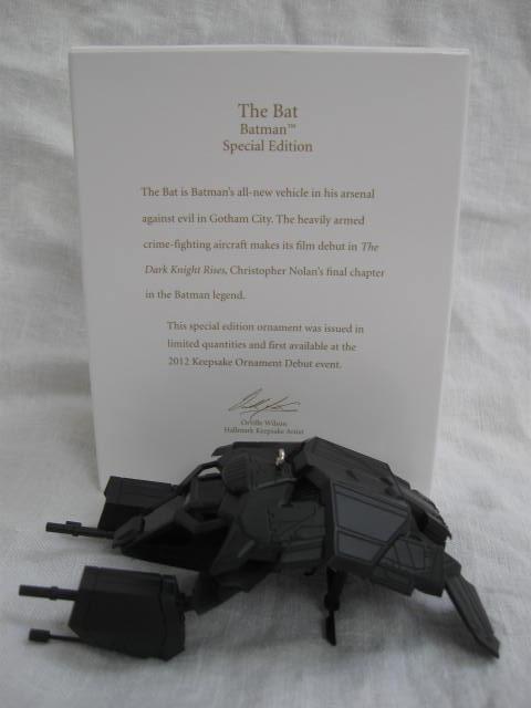 Hallmark 2012 The Bat Batman Special Limited Edition Christmas Ornament