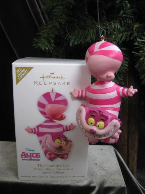 Hallmark 2012 Cheshire Cat Alice In Wonderland Special Limited Edition Christmas Tree Ornament