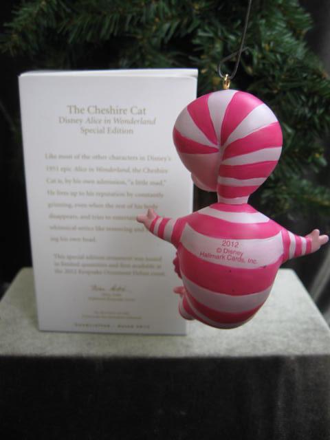 Hallmark 2012 Cheshire Cat Alice In Wonderland Special Limited Edition Christmas Tree Ornament