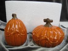 New Hallmark 2012 Pumpkin or Gourds Thanksgiving Fall Salt & Pepper Shakers