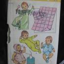 New Vintage Simplicity 5434 Baby's 6 Months Layette Dress Hat Booties + More Sewing Pattern