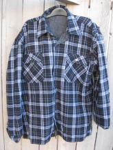 New Marlboro Reversible Western Jacket Shirt Denim Flannel Black & White
