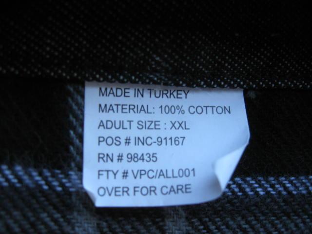 New Marlboro Reversible Western Jacket Shirt Denim Flannel Black & White