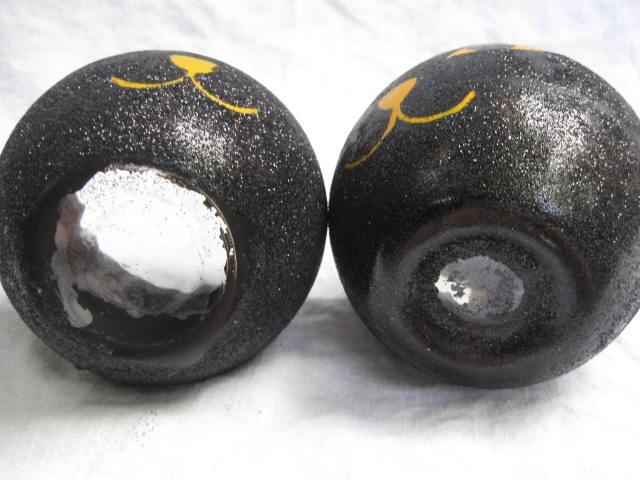 2 Glass Black Cat Tealight Candle Holders Glitter Finish
