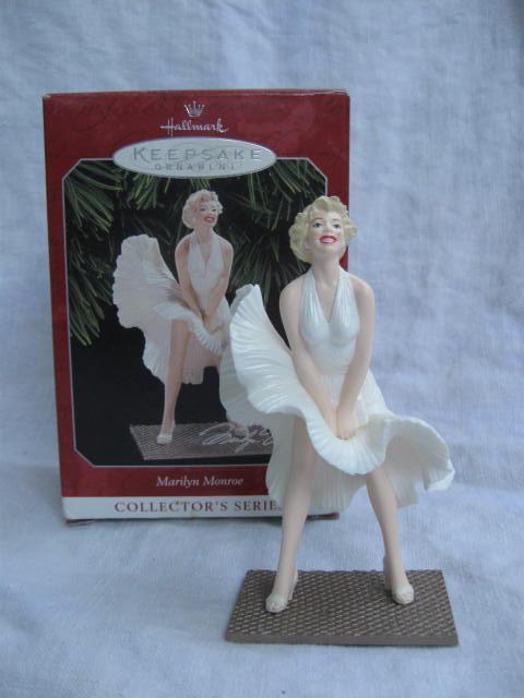 Hallmark 1998 Marilyn Monroe White Dress #2 In Series Christmas Tree Ornament