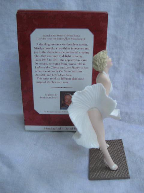 Hallmark 1998 Marilyn Monroe White Dress #2 In Series Christmas Tree Ornament
