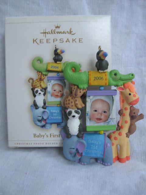 Hallmark 2006 Baby's First Christmas Photo Holder Christmas Tree Ornament