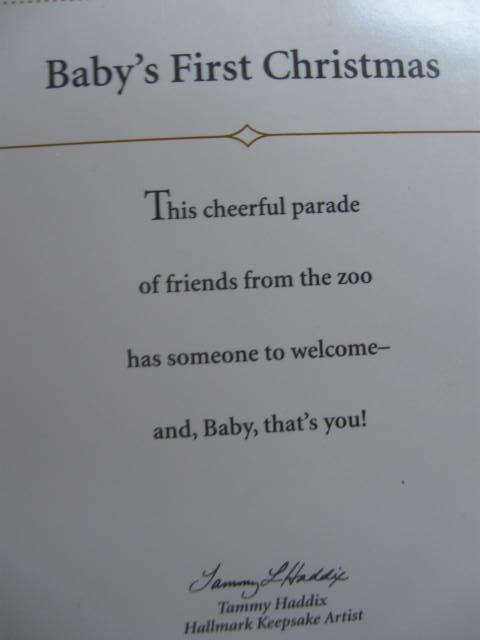 Hallmark 2006 Baby's First Christmas Photo Holder Christmas Tree Ornament