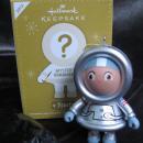 Hallmark 2012 Mystery Frosty Silver Astronaut Register To Win Repaint Christmas Tree Ornament