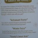 Hallmark 2012 Mystery Frosty Silver Astronaut Register To Win Repaint Christmas Tree Ornament