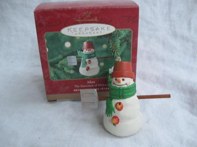 Hallmark 2000 MAX MITFORD SNOWMAN Christmas Tree Ornament