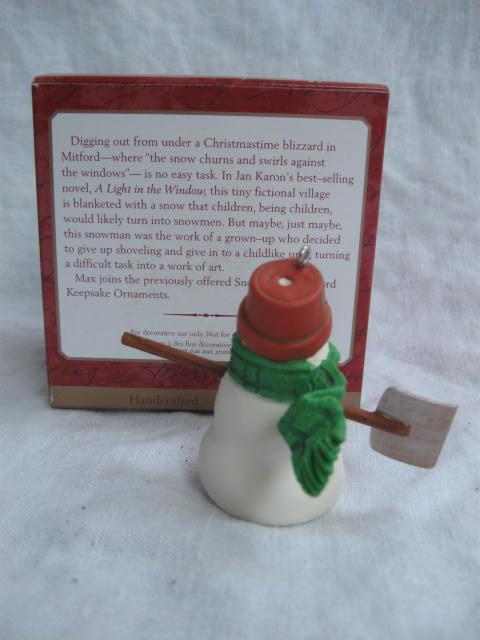 Hallmark 2000 MAX MITFORD SNOWMAN Christmas Tree Ornament