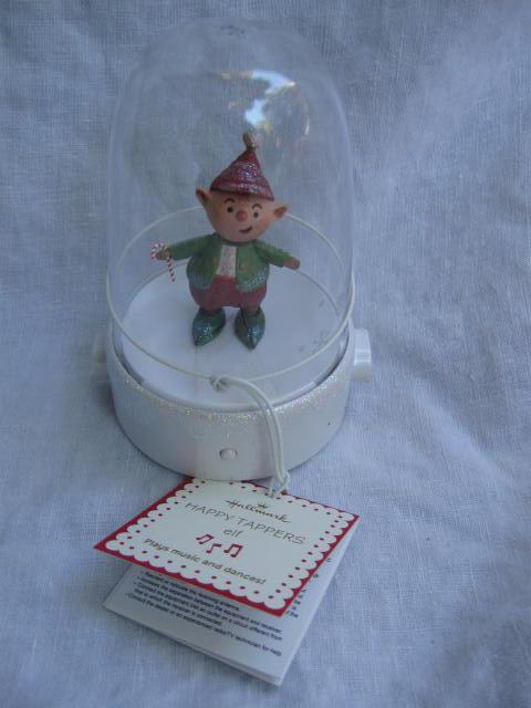 Hallmark Happy Tapper Candy Cane Elf Tabletop Display Magic Movement & Music