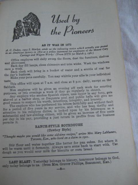 Rare Recipes & Budget Savers As Compiled of The Witchita Eagles Hometown News