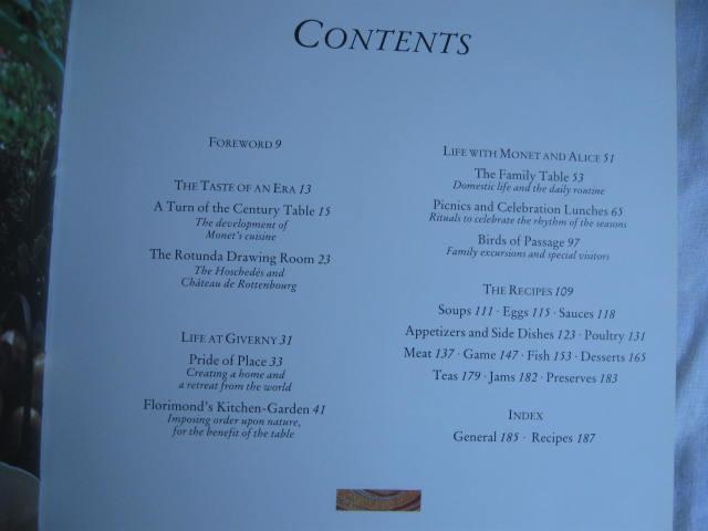 Monet's Table Cookbook The Cooking Journals of Claude Monet