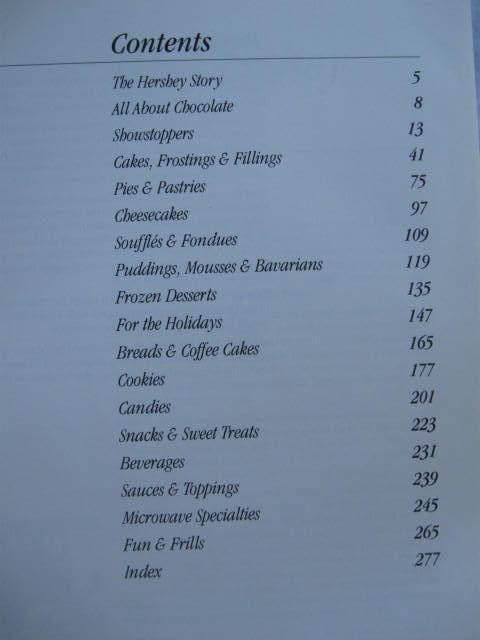 Hershey's Chocolate Treasury A Special Collection From America's Chocolate Authority Cookbook