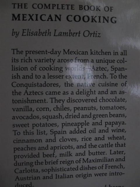 The Complete Book Of Mexican Cooking Copyright 1967