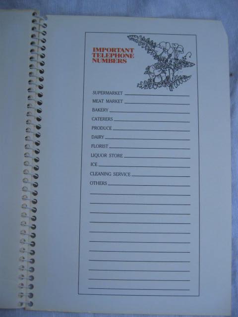 My Holiday Entertainment & Recipe Keepsake 1983